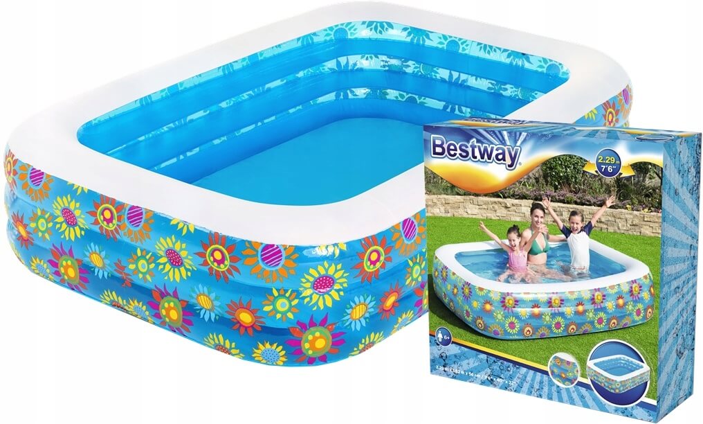 Detský nafukovací bazén Bestway® 54120, Happy Flora